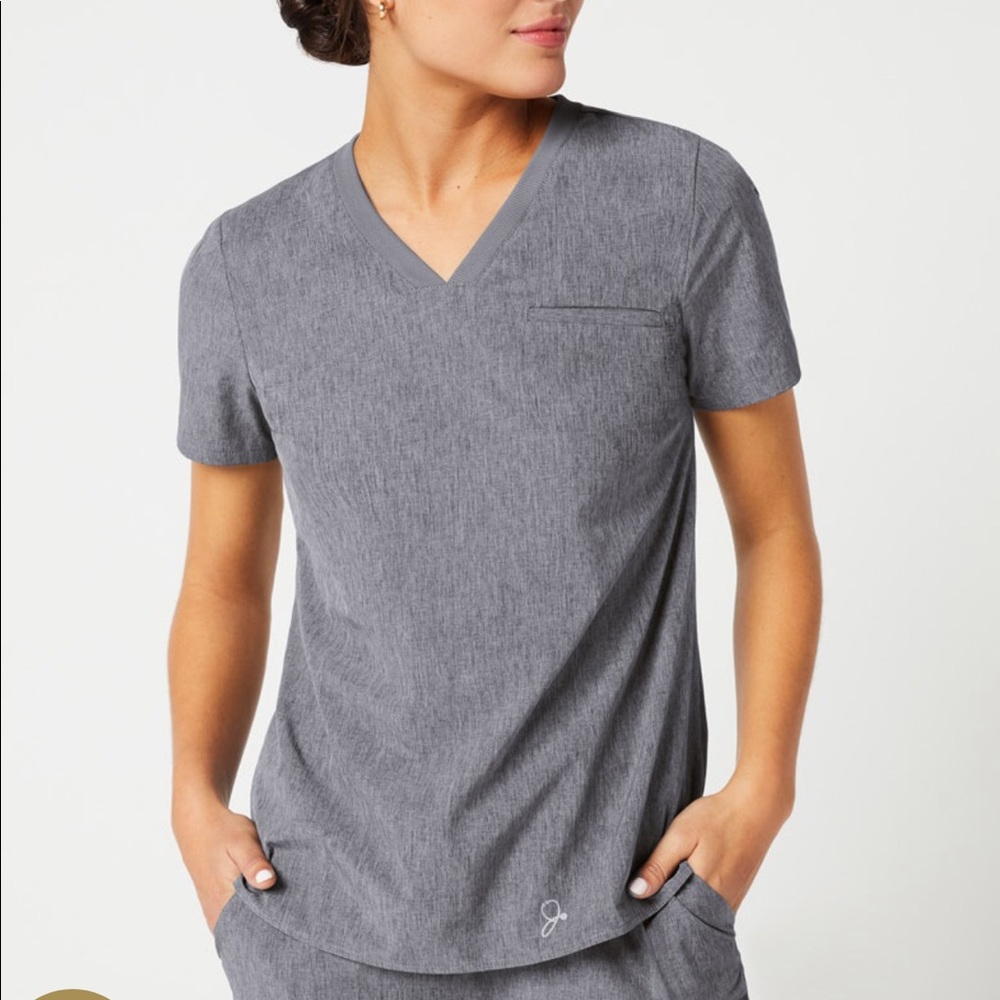 Heather gray scrub set